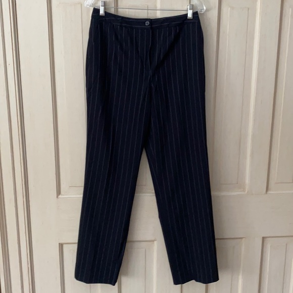 Etcetera black with purple pinstripe dress pants - Picture 1 of 4